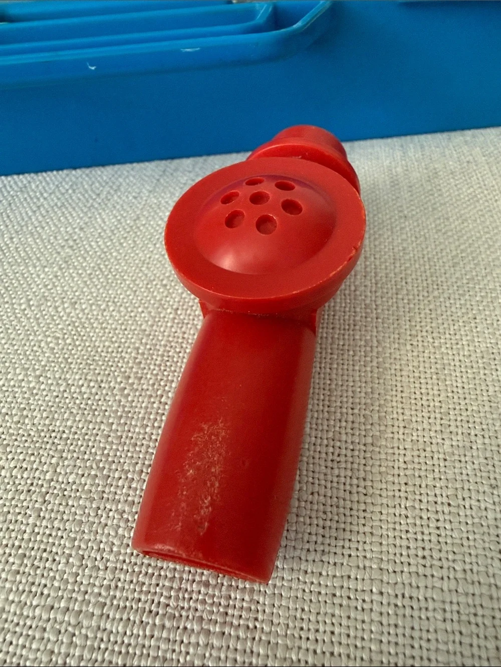 Fisher Price vintage Crazy Combo Horn set complete blue case music toy FP 80s
